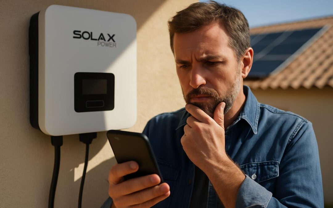 Solución para inversor SolaX que no produce energía aunque tiene voltaje